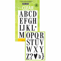 Hero Arts - Poly Clear - Clear Acrylic Stamps - Large Vintage Alphabet