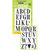 Hero Arts - Poly Clear - Clear Acrylic Stamps - Large Vintage Alphabet