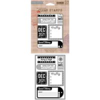 Hero Arts - BasicGrey - 25th and Pine Collection - Poly Clear - Clear Acrylic Stamps - December 25