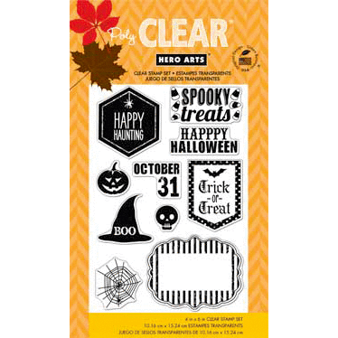 Hero Arts - Poly Clear - Halloween - Clear Acrylic Stamps - Spooky Treats