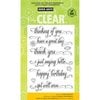 Hero Arts - Clear Photopolymer Stamps - Messages With Flourish