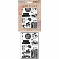 Hero Arts - BasicGrey - Herbs N Honey Collection - Clear Acrylic Stamps - Gather Love