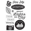 Hero Arts - BasicGrey - Second City Collection - Clear Acrylic Stamps - Bright Lights