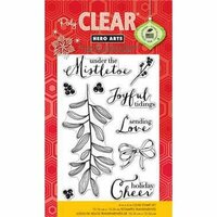 Hero Arts - Poly Clear - Christmas - Clear Acrylic Stamps - Under The Mistletoe