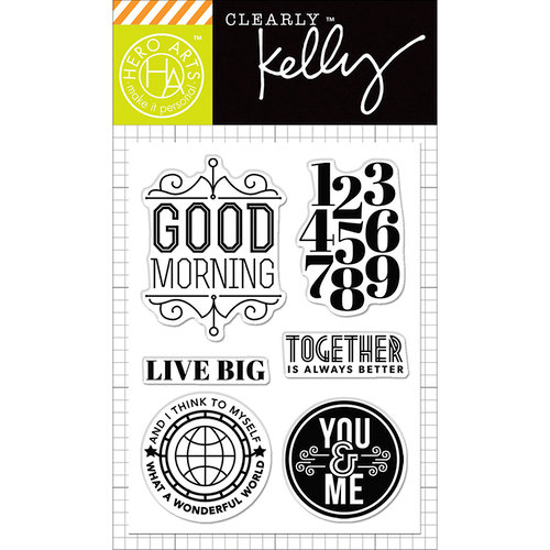 Hero Arts - Kelly Purkey Collection - Clear Acrylic Stamps - Live Big