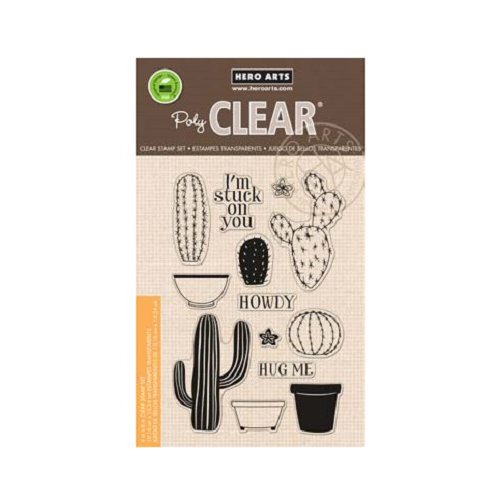 Hero Arts - Poly Clear - Clear Photopolymer Stamps - Stamp Your Own Cactus