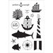 Hero Arts - BasicGrey - Adrift Collection - Clear Acrylic Stamps - Anchors Aweigh