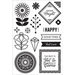 Hero Arts - BasicGrey - Prism Collection - Clear Photopolymer Stamps - Shine Bright
