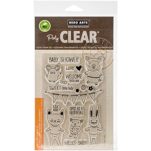 Hero Arts - Baby Collection - Clear Acrylic Stamps - Baby Animals