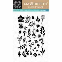 Hero Arts - Lia Griffith Collection - Clear Acrylic Stamps - Garden Flowers