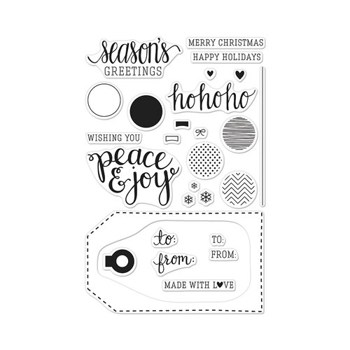 Hero Arts - Poly Clear - Christmas - Clear Acrylic Stamps - Peace and Joy