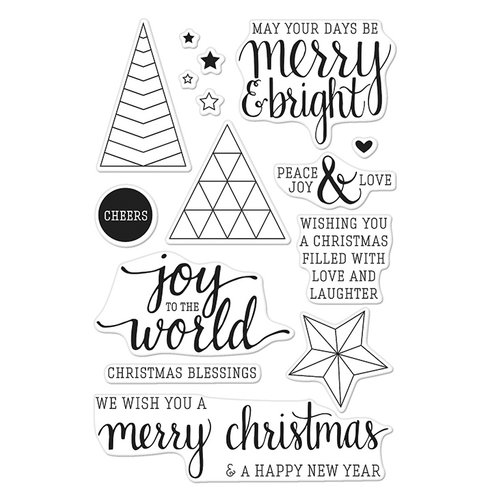 Hero Arts - Poly Clear - Christmas - Clear Acrylic Stamps - Joy To The World