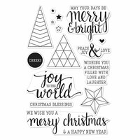 Hero Arts - Poly Clear - Christmas - Clear Acrylic Stamps - Joy To The World