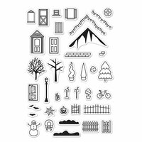 Hero Arts - Poly Clear - Clear Photopolymer Stamps - 3D House Essentials