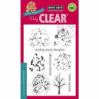 Hero Arts - Poly Clear - Christmas - Clear Photopolymer Stamps - Color Layering Fall Trees