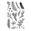 Hero Arts - Poly Clear - Christmas - Clear Photopolymer Stamps - Holiday Pine Branches