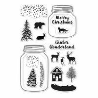 Hero Arts - Poly Clear - Christmas - Clear Photopolymer Stamps - Winter Scene