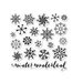 Hero Arts - Lia Griffith Collection - Christmas - Clear Acrylic Stamps - Snowflakes