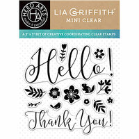 Hero Arts - Lia Griffith Collection - Clear Acrylic Stamps - Spring Hello
