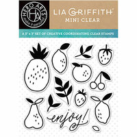 Hero Arts - Lia Griffith Collection - Clear Acrylic Stamps - Enjoy Fruit