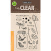 Hero Arts - Critters Collection - Clear Photopolymer Stamps - Mason Jar Bugs