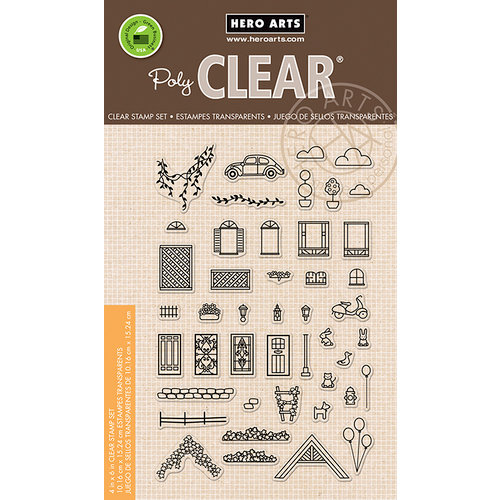 Hero Arts - Trend Collection - Clear Photopolymer Stamps - Home Sweet Home