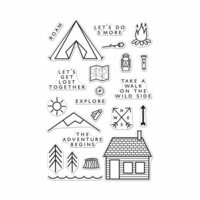 Hero Arts - Adventure Collection - Clear Photopolymer Stamps - The Adventure Begins