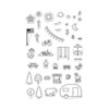 Hero Arts - Adventure Collection - Clear Photopolymer Stamps - Park Essentials