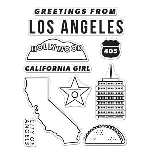 Hero Arts - Destination Collection - Destination - Clear Acrylic Stamps - Los Angeles