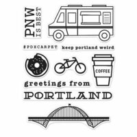 Hero Arts - Destination Collection - Destination - Clear Acrylic Stamps - Portland
