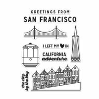 Hero Arts - Destination Collection - Destination - Clear Photopolymer Stamps - San Francisco