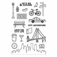 Hero Arts - Adventure Collection - Clear Photopolymer Stamps - City Adventure