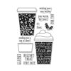 Hero Arts - Christmas - Clear Photopolymer Stamps - Coffee Cup Tags