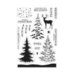 Hero Arts - Christmas - Clear Photopolymer Stamps - Color Layering Snowy Tree