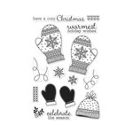 Hero Arts - Christmas - Clear Acrylic Stamps - Holiday Mittens