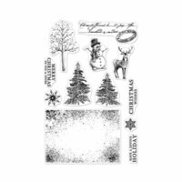 Hero Arts - Clear Photopolymer Stamps - Vintage Christmas Wishes