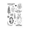 Hero Arts - Christmas - Clear Acrylic Stamps - Holiday Animals