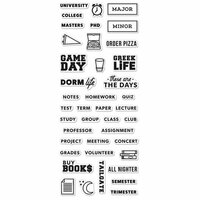 Hero Arts - Kelly Purkey Collection - Clear Photopolymer Stamps - College Life Planner