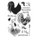 Hero Arts - Parisian Style Collection - Clear Photopolymer Stamps - Color Layering Rooster