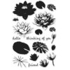 Hero Arts - Clear Photopolymer Stamps - Color Layering Water Lilies