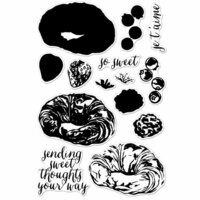 Hero Arts - Parisian Style Collection - Clear Photopolymer Stamps - Color Layering Croissant