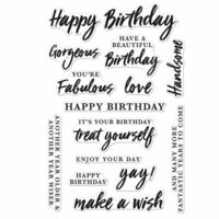 Hero Arts - Everyday Collection - Clear Photopolymer Stamps - Birthday Messages