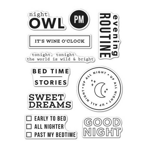 Hero Arts - Kelly Purkey Collection - Clear Acrylic Stamps - Good Night