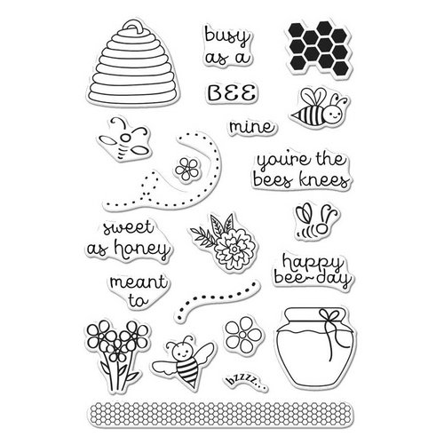 Hero Arts - Garden Collection - Clear Photopolymer Stamps - Busy As A