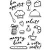 Hero Arts - Parisian Style Collection - Clear Photopolymer Stamps - Bon Appetite