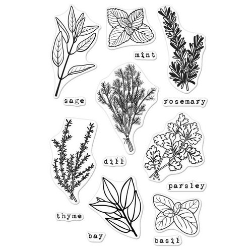 Hero Arts - Clear Photopolymer Stamps - Fresh Herbs