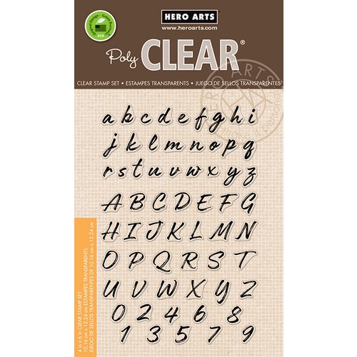 Hero Arts - Clear Photopolymer Stamps - Brushstroke Alphabet