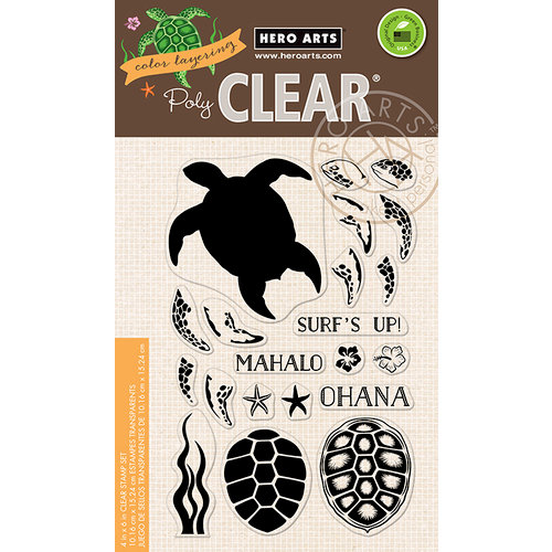 Hero Arts - Clear Photopolymer Stamps - Color Layering Sea Turtle