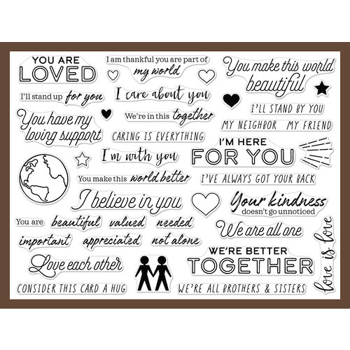 Hero Arts - Clear Photopolymer Stamps - You Are Loved Messages