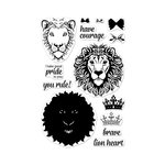 Hero Arts - Clear Acrylic Stamps - Color Layering Brave Lion